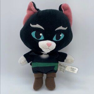 Puss in Boots The Last Wish Black Plush Stuffed Animal Toy Dreamworks 7.5